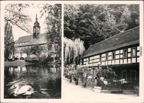 Diesbar Seußlitz Nünchritz (Elbe) Blick auf die Eis-Café b Meißen 1975