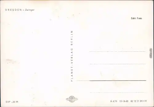 Altstadt Dresden Kronentor,Langgalerie,Wallpavillion,MathPhys-Salon 1976