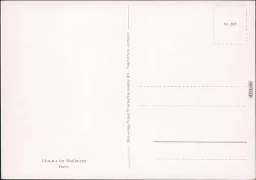 Lindau (Bodensee) Hafen (Luftbild) 1974