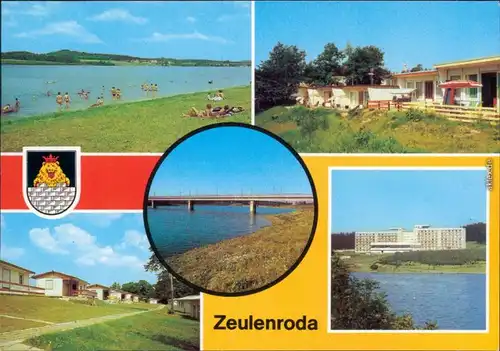 Zeulenroda Triebes Strandbad, Bungalowdorf Zadelsdorf, Brücke   Talsperre 1983