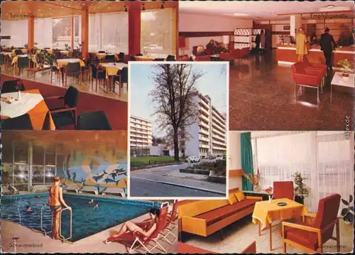 Wiesbaden Kurkliniken Dr. Drexler   Gästebereich,  Gästezimmer 1974