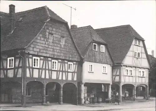 Hirschfeld Zittau Laubenhäuser - Außenansicht am Marktplatz mit den  1982