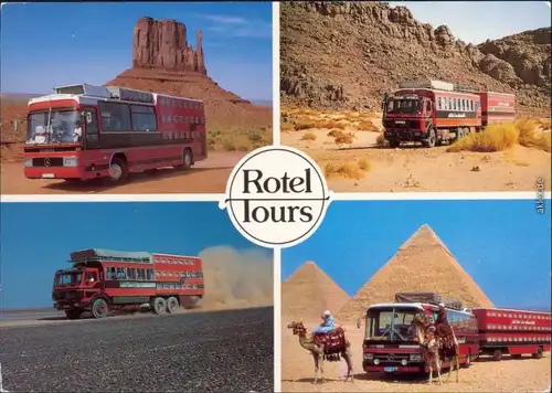  Rotel Tours - Bussreisen - USA - Ägypten, Die Grössten Bussreisen der Welt 1994