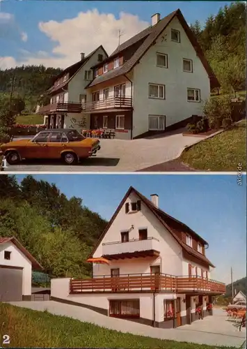 Ansichtskarte Bad Herrenalb 1. Waldhaus, 2. Haus Wiesengrund 1980