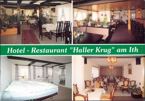 Ansichtskarte Halle (Weserbergland) Hotel-Restaurant "Haller Krug" 1980