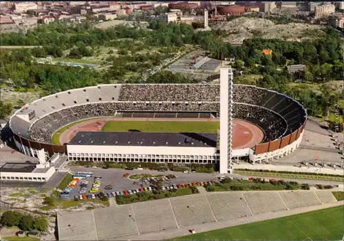 Ansichtskarte Helsinki Helsingfors Olympiastadion - Luftbild 1972