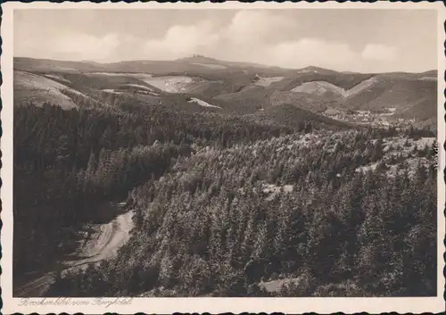 Ansichtskarte Wernigerode Brockenbild vom Berghotel mit Weitblick 1932