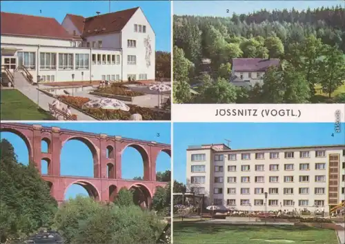 Jößnitz Plauen (Vogtland) FD  Ansichtskarte  Elstertalbrücke 1975