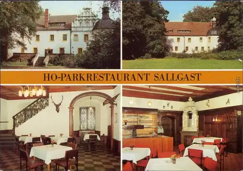 Sallgast (Niederlausitz) Kleine Elster HO-Gaststätte "Parkrestaurant" 1986