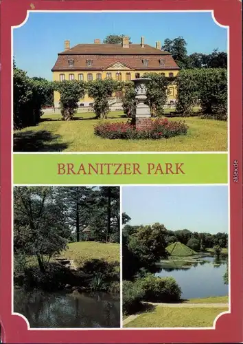 Ansichtskarte Branitz  Cottbus Choćebuz Branitzer Park 1988