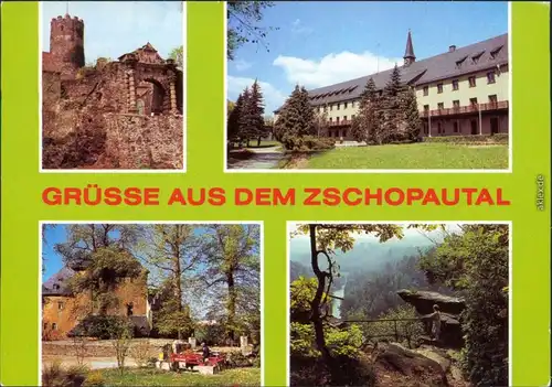 Wolkenstein Zschopautal: Burg Scharfenstein, Warmbad, 1984