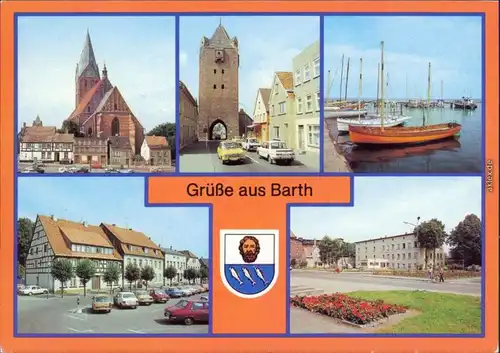 Barth Kirche, Dammtor, Hafen, Am Marktplatz, Platz der Freiheit 1984