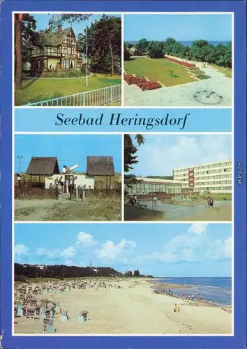 Heringsdorf Usedom Herbert Tschäpe,Promenade, Volkssternwarte,Strand 1983
