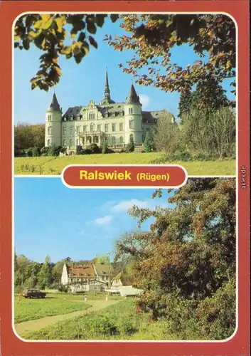 Ralswiek-Bergen (Rügen) Schloss - jetzt Feierabendheim, Am Jasmunder Bodden 1983