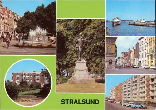 Stralsund Ossenreyer Straße,  Mühlenstraße, Am Heinrich-Heine-Ring 1981