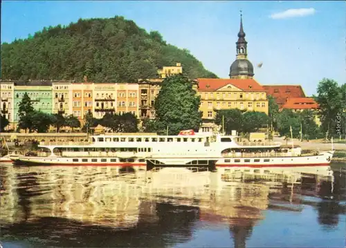 Bad Schandau Panorama-Ansichten Ansichtskarte 1971