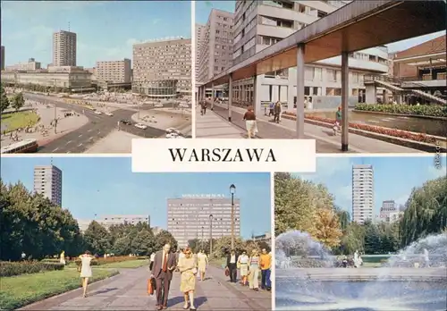 Warschau Warszawa Stadtteilansichten 1979