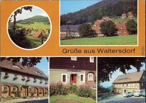 Waltersdorf Großschönau  Sonneberg,  Umgebindehauses, Konsumgaststätte  1985