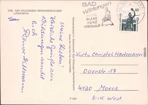 Bad Wildungen Bad Wildungen-Reinhardshausen Luftbild 1986