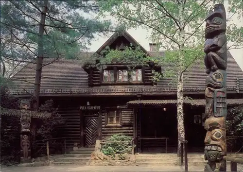 Radebeul Blick auf den Blockhauseingang 1984