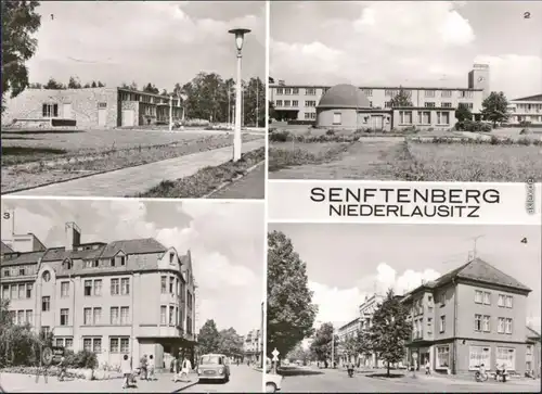 Senftenberg NL,Schwimmbad,Planetarium,Kaufhaus,Bahnhofstraße,Gaststätte 1979