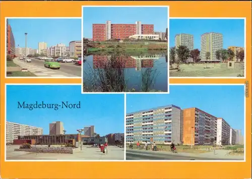 Magdeburg Nord  Salvador-Allende-Straße,  Paul-Markowski-Platz 1982