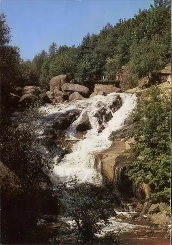 Wernigerode Steinerne Renne mit Holzübergang (Brücke) im Hintergrund 1985