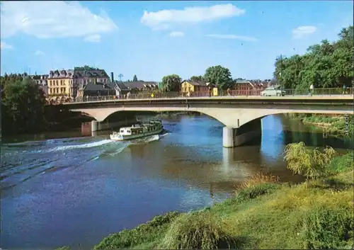 Ansichtskarte Weißenfels Brücke des Friedens 1975