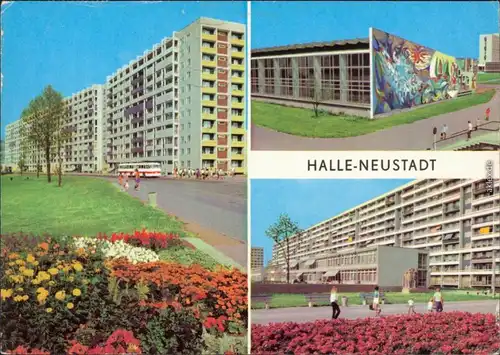 Halle Neustadt Halle (Saale) Stadtteilansichten: Wohngebiete 1980