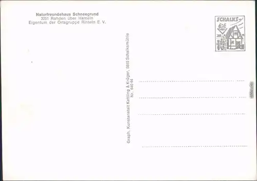Rohden Naturfreundehaus "Schneegrund" - Außenansicht 1965