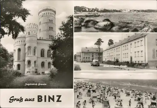 Binz (Rügen) Jagdschloss Granitz, Uferblick, Erich-Weinart-Straße,  1971