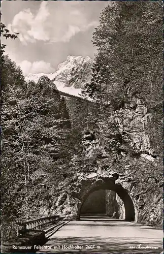 Ramsau Ramsauer Felsentor mit Hochkalter 2607 m 1955