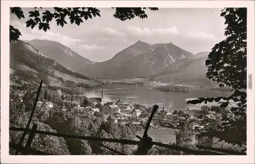 Foto Ansichtskarte  Schliersee See mit Jägerkamp und Brecherspitz 1965