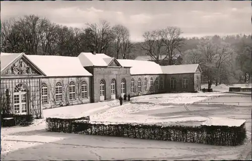 Foto Ansichtskarte  Bad Driburg Trinkhalle im Winter 1978