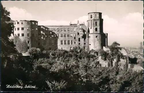 Heidelberg Schloss Ruine - Außenansicht 1965