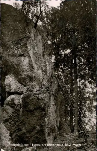 Bodenmais Riederinfelsen mit Stiegen 1958