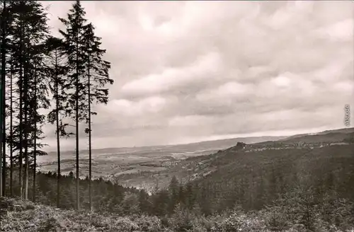 Ebersberg Blick auf die Burg Ebersberg und Weißacher Tal - Weitblick 1965