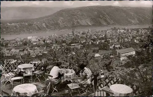 Boppard Vom Forsthaus Kreuzberg aus Panorama-Ansicht über die ganze Stadt 1972