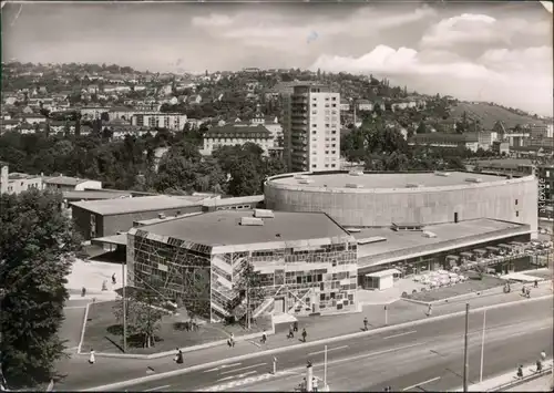 Foto Ansichtskarte Stuttgart Straßenpartie am Konzerthaus - Liederhalle 1965