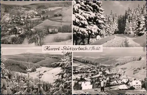 Foto Ansichtskarte  Stützerbach Panorama-Ansichten 1961