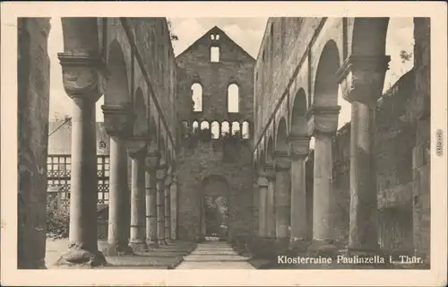 Paulinzella Stadtilm Klosterruine Paulinzella Foto Ansichtskarte    1953