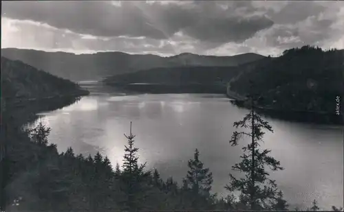 Saalburg-Ebersdorf Stausee der Saaletalsperre 1976 