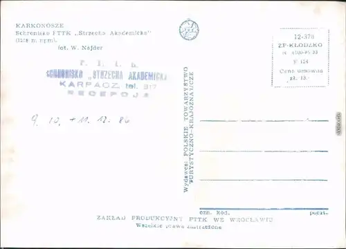 Brückenberg Krummhübel Karpacz Górny Karpacz Akademicka im Sommer 1986