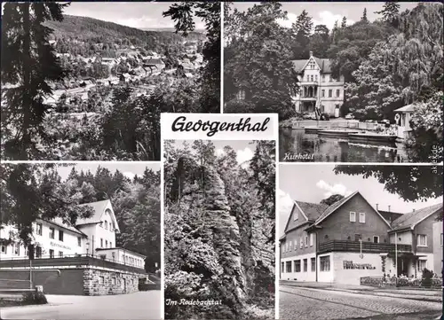 Georgenthal (Thüringen) Kurhotel, Rodebachtal, Panorama-Ansicht 1982