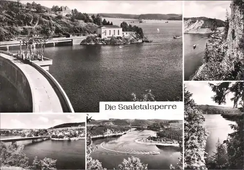 Saalburg-Ebersdorf Bleilochtalsperre Foto Ansichtskarte  1978