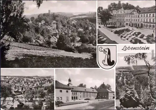 Lobenstein Panorama-Ansichten und Stadtteilansichten Foto Ansichtskarte  1980