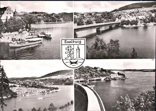 Saalburg Ebersdorf Stausee der Bleilochtalsperre Foto Ansichtskarte  1978