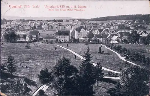 Oberhof (Thüringen) Straßenpartie - Unterland Ansichtskarte  1910