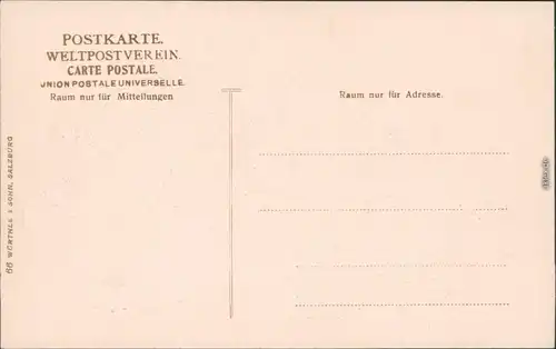 Salzburg Partie am Peters Friedhof Ansichtskarte  1915