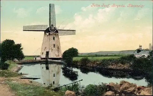 Rhosneigr Windmühle, Felin  Isaf Wales Gwynedd Llanfaelog
Anglesey  1907